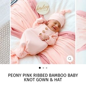 Caden lane peony pink outfit w/hat!